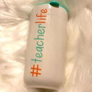 Ceramic travel mug with lid